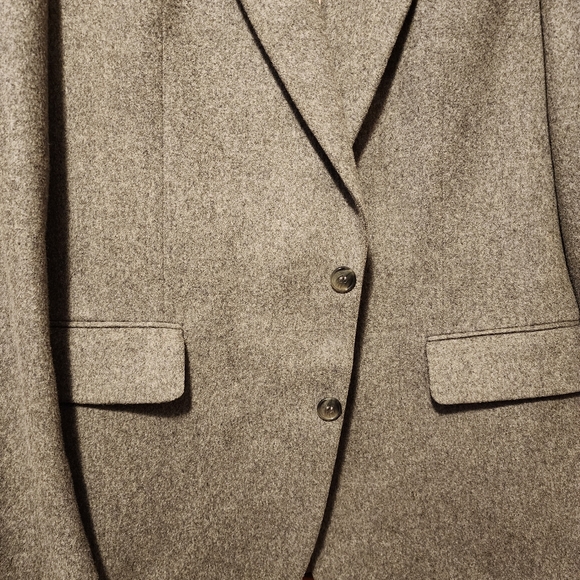Last Chance Cashmere Christian Aujard Men Suit Blazer Jacket 42L woven in Italy. - Picture 12 of 12